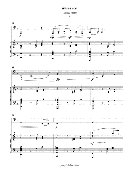 Saint Saens Romance For Tuba Piano Page 2