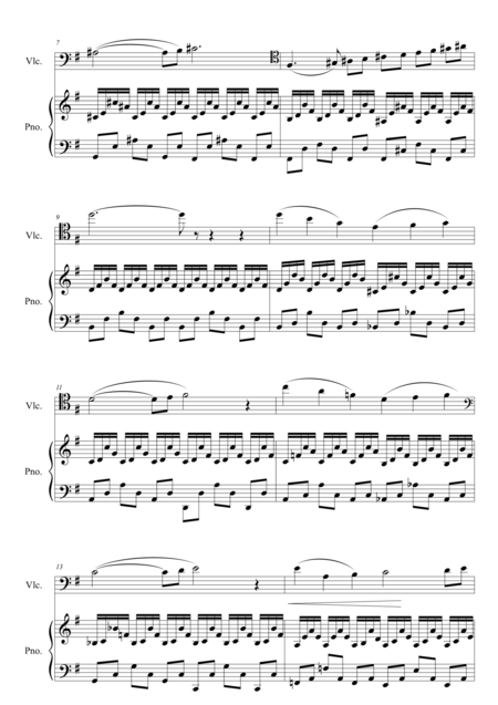 Saint Saens The Swan Cello And Piano Page 2