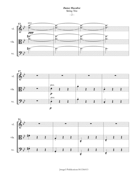 Saint Sans Danse Macabre For String Trio Page 2