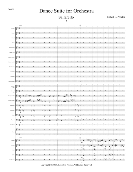 Saltarello From The Dance Suite For Orchestra Page 2