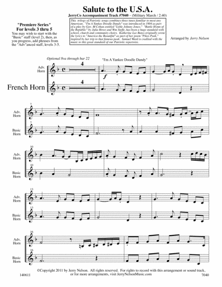 Salute To The Usa Arrangements Level 3 5 For Horn Written Acc Page 2