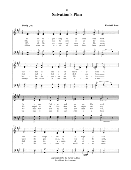 Salvations Plan An Original Hymn For Satb Voices Page 2