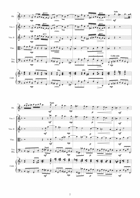 Sammartini Oboe Concerto In F Major No 1 For Oboe Strings And Cembalo Page 2
