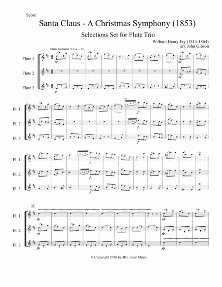 Santa Claus A Christmas Symphony For Flute Trio Page 2