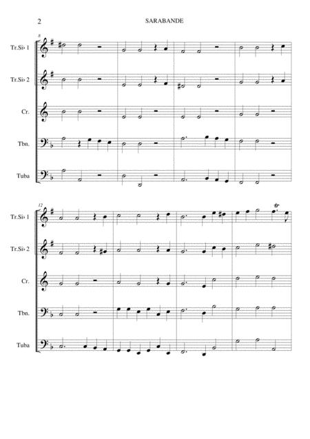 Sarabanda For Brass Quintet Page 2