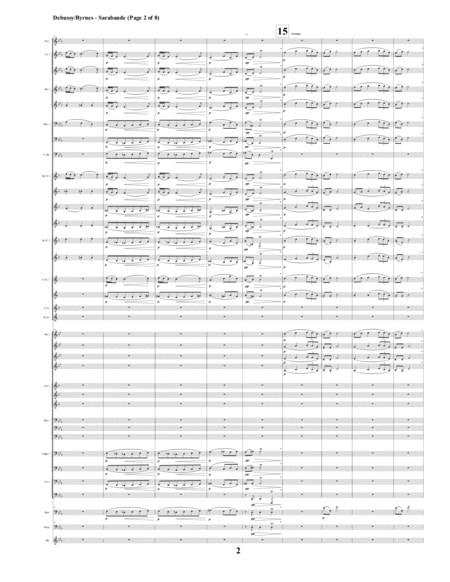 Sarabande By Claude Debussy L45 Symphonic Band Page 2