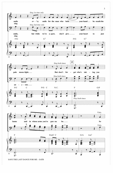 Save The Last Dance For Me Arr Mark Brymer Page 2