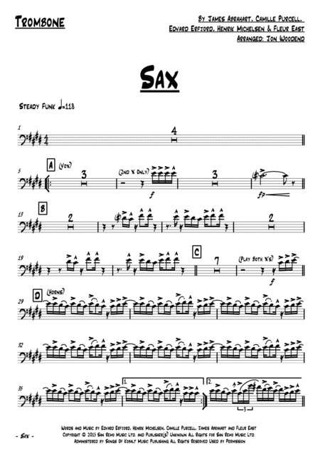 Sax 7 Piece Pop Rock Band Page 2