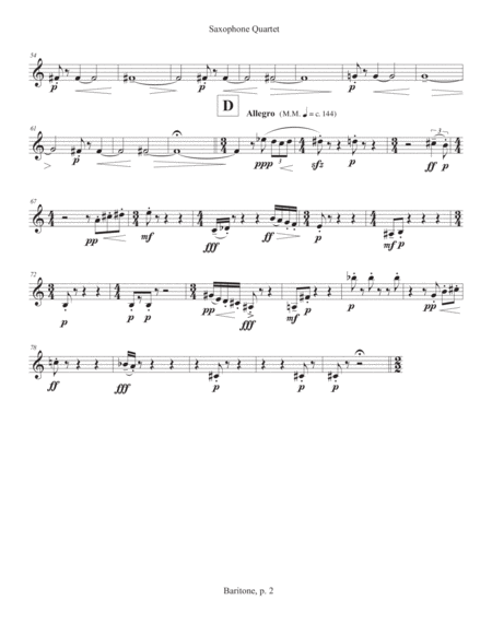 Saxophone Quartet 2016 Baritone Part Page 2