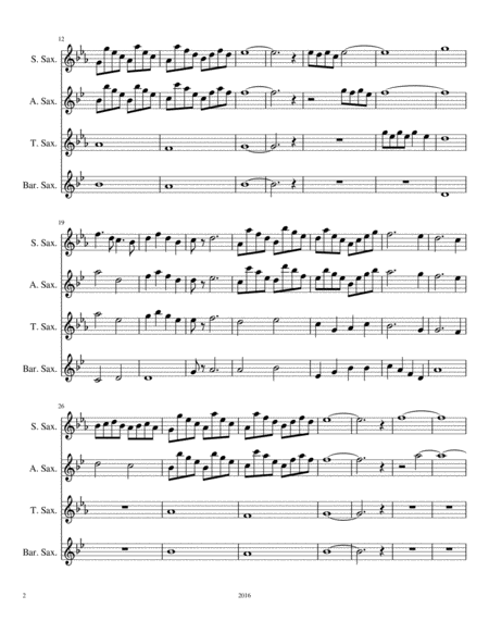 Saxophone Quartet No 6 Page 2