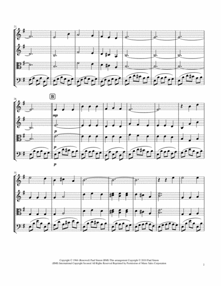 Scarborough Fair Canticle Simon Garfunkel String Trio Page 2