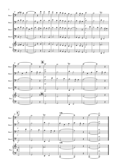 Scarborough Fair For Bassoon Quartet Page 2