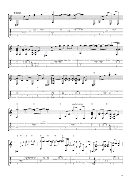 Scared To Be Lonely Fingerstyle Guitar Page 2