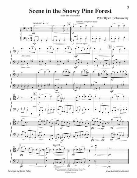 Scene In The Snowy Pine Forest From The Nutcracker For Cello Duet Bassoon Duet Or Cello And Bassoon Duet Music For Two Page 2