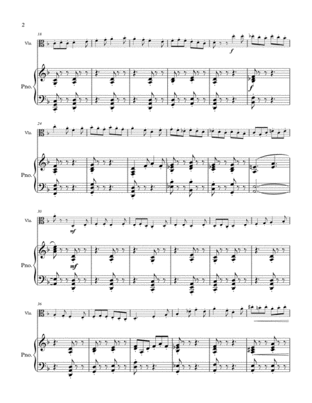 Scherzo For Viola And Piano Page 2