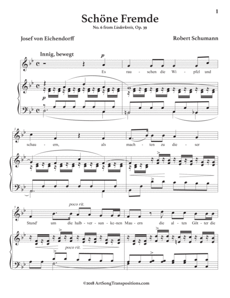 Schne Fremde Op 39 No 6 B Flat Major Page 2