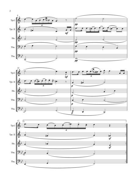 Schubert Ave Maria For Brass Quintet Page 2