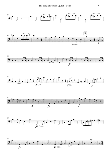 Schubert The Song Of Miriam Op 136 Cello Page 2
