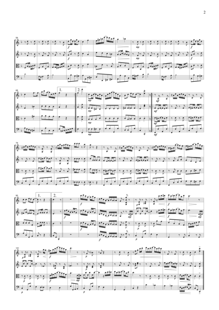 Scott Joplin The Entertainer For String Quartet Ml022 Page 2