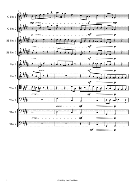 Scriabin Etude In C Sharp Minor Op 2 No 1 For Brass Ensemble Page 2