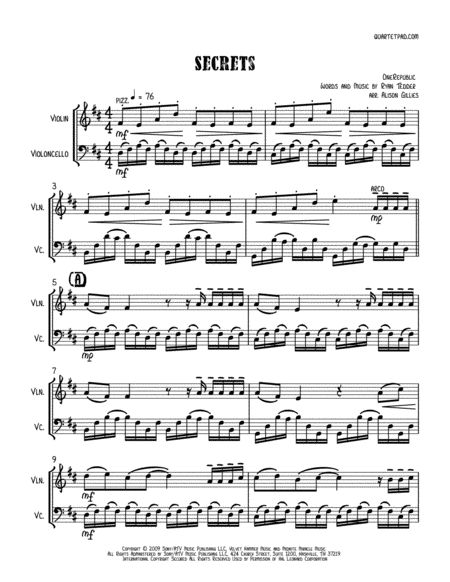 Secrets String Duo Vln Vc Page 2