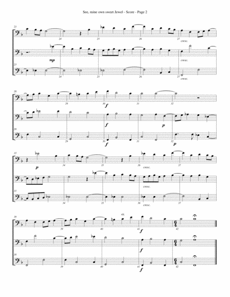See Mine Own Sweet Jewel For Trombone Or Low Brass Trio Page 2