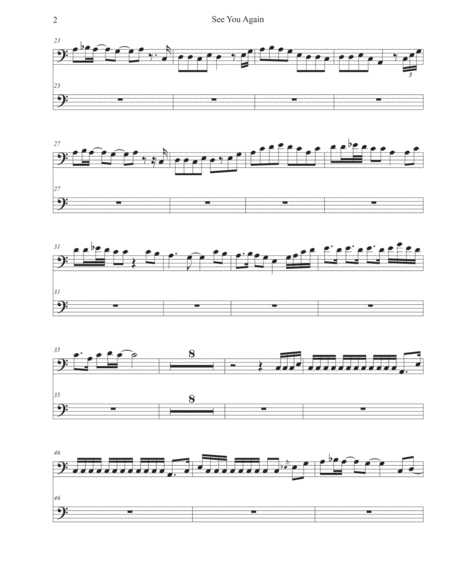 See You Again Easy Key Of C Euphonium Page 2