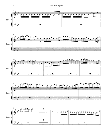 See You Again Original Key Piano Page 2