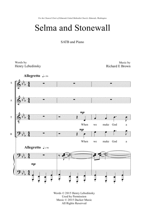 Selma And Stonewall Satb Page 2