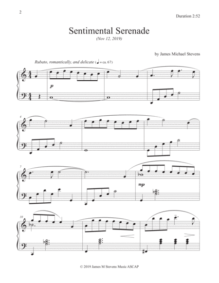 Sentimental Serenade Romantic Piano Page 2