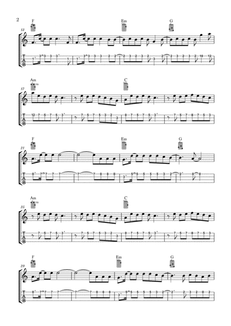 Seorita Ukulele Tabs And Chords Page 2
