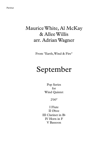 September Earth Wind Fire Wind Quintet Arr Adrian Wagner Page 2