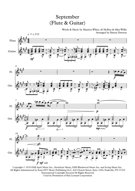 September Flute Guitar Page 2