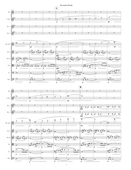 Serenade Rondo 2013 For Violin Solo And Chamber Orchestra Page 2