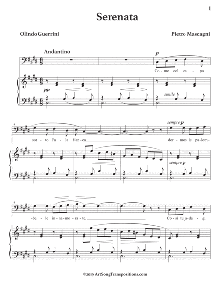 Serenata C Sharp Minor Bass Clef Page 2