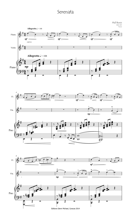 Serenata For Flute Violin Piano Page 2