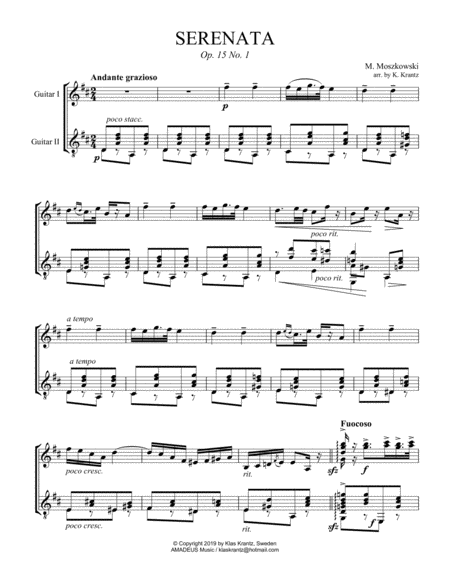 Serenata Op 15 No 1 For Guitar Duo Page 2