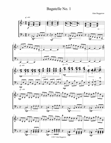 Seven Bagatelles In One Flat For Piano Page 2