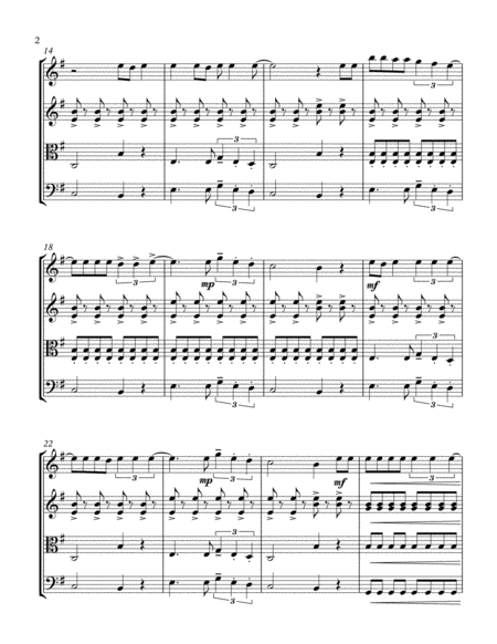 Seven Nation Army String Quartet Trio Or Duo Page 2