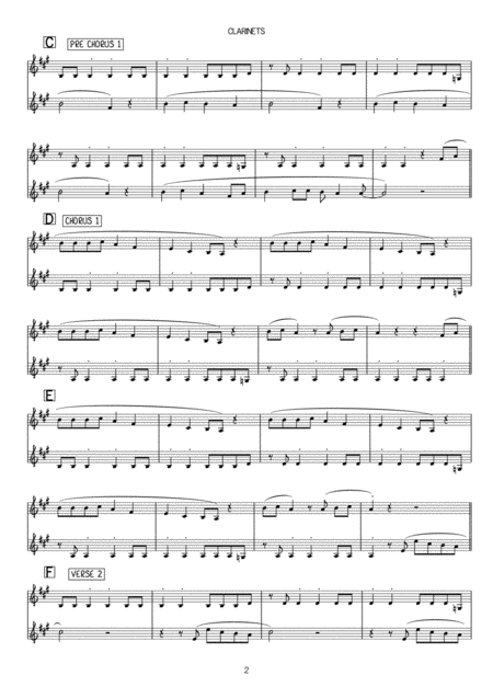 Shake It Off Clarinet Duet Page 2