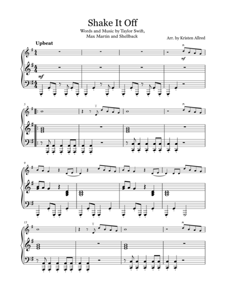 Shake It Off Violin Solo With Piano Accompaniment Page 2