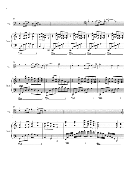 Shall We Gather At The River Cello Piano Duet Page 2