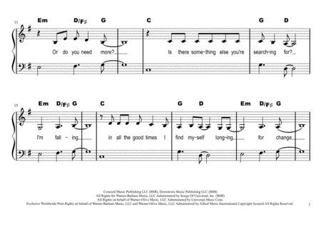 Shallow A Star Is Born Modified Stave Notation With Audio Page 2