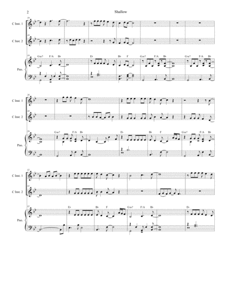 Shallow Duet For C Instruments Page 2