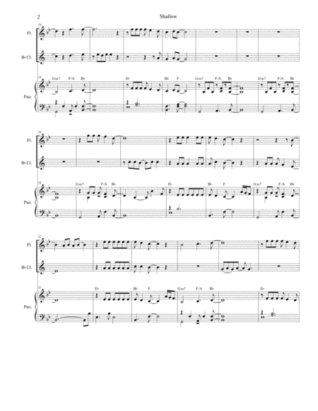 Shallow Duet For Flute And Bb Clarinet Page 2