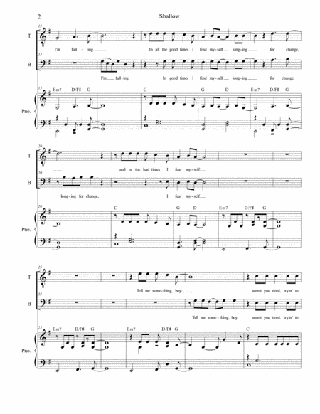 Shallow For 2 Part Choir Tb Page 2