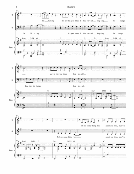 Shallow For Satb Page 2