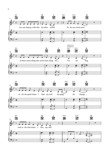 Shallow From A Star Is Born B Flat Major Page 2