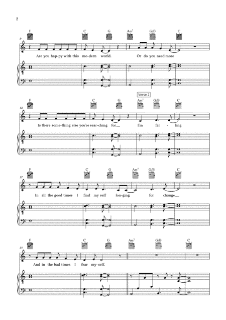 Shallow From A Star Is Born C Major Page 2