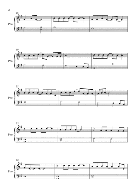 Shallow From A Star Is Born Easy Piano Page 2